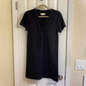 Eight Sixty | Lace up T-Shirt Dress